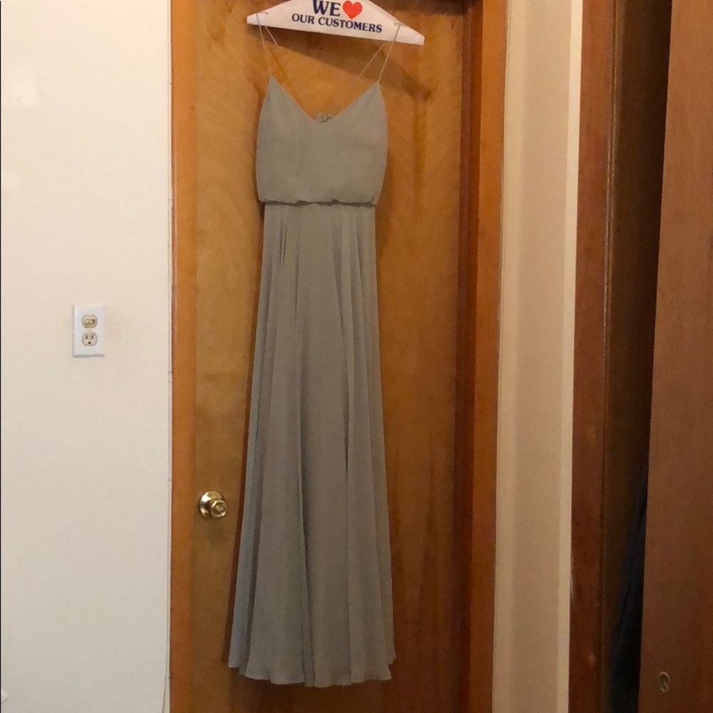 Mint blue bridesmaid dress